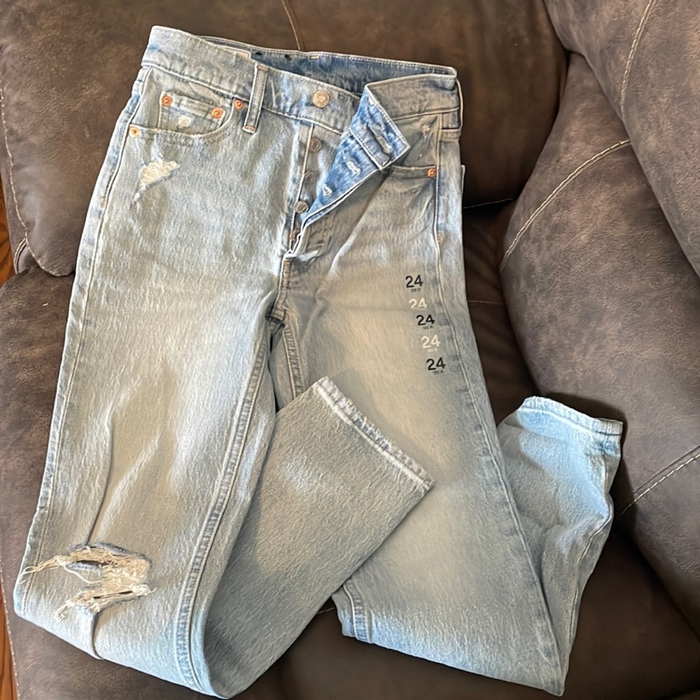 Gap High Rise Straight Jeans